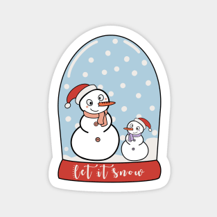 Snowman slow globe Sticker
